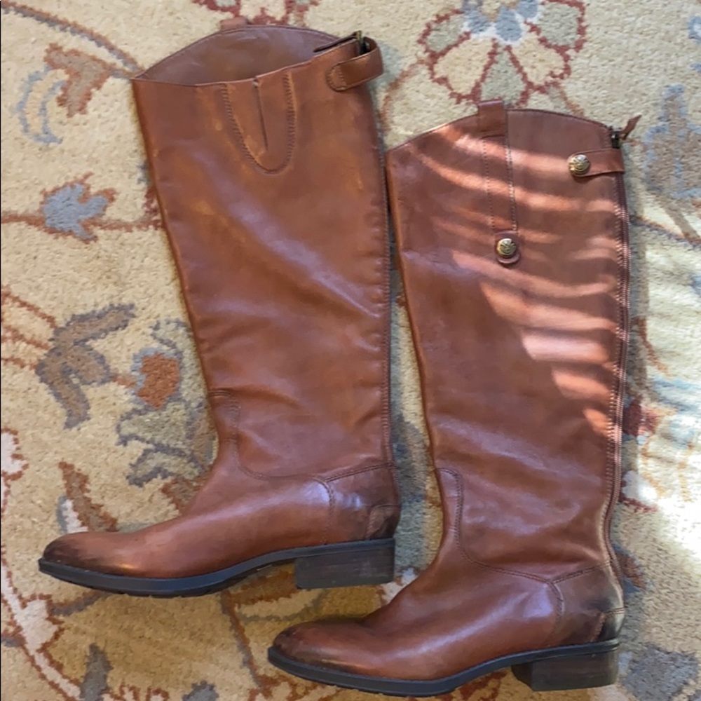 Sam Edelman Penny Leather tall riding boots size 8
